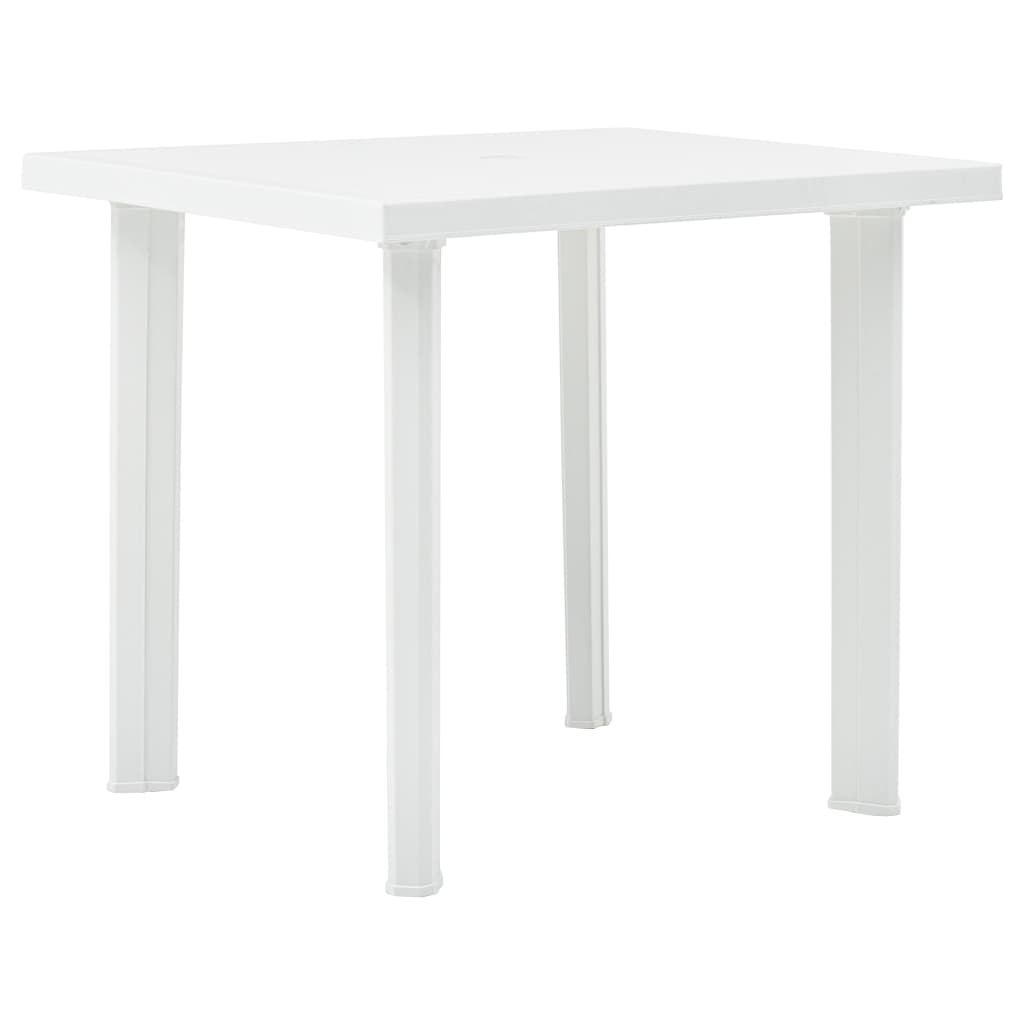 Garden Table White 31.5"x29.5"x28.3" Plastic