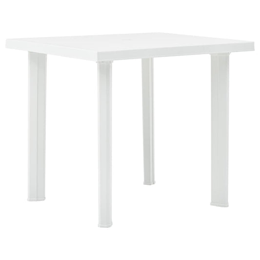 Garden Table White 31.5"x29.5"x28.3" Plastic