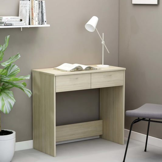 Desk Sonoma Oak 31.5"x15.7"x29.5" Engineered Wood