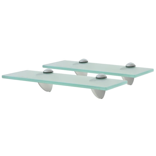 Floating Shelves 2 pcs Glass 11.8"x3.9" 0.3"
