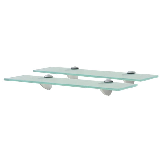 Floating Shelves 2 pcs Glass 15.7"x3.9" 0.3"