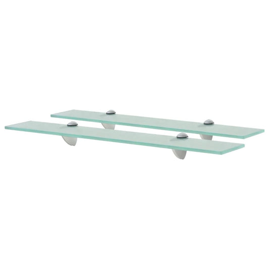 Floating Shelves 2 pcs Glass 2.6"x3.9" 0.3"