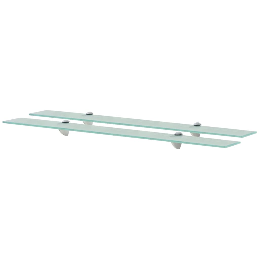 Floating Shelves 2 pcs Glass 35.4"x3.9" 0.3"