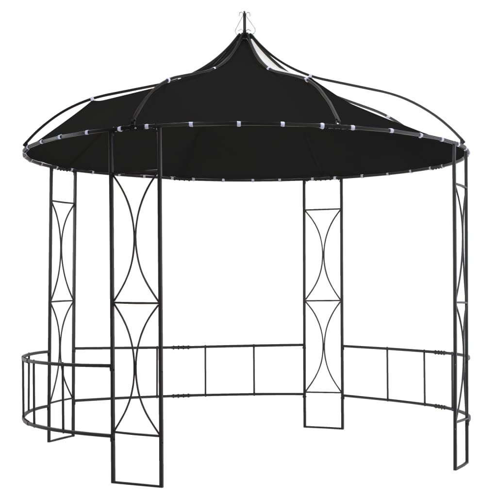 Gazebo 118.1"x114.2" Anthracite Round