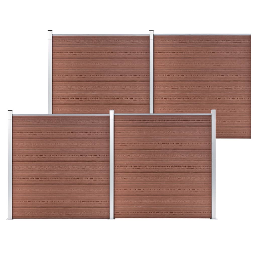 Garden Fence WPC 275.2"x73.2" Brown