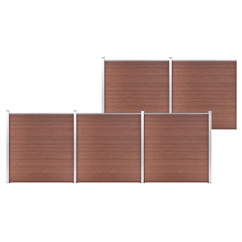 Garden Fence WPC 343.3"x73.2" Brown