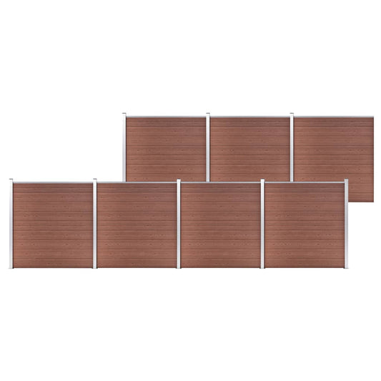 Garden Fence WPC 479.5"x73.2" Brown