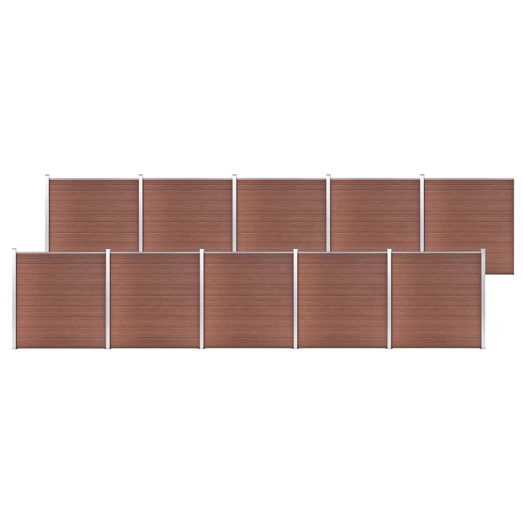 Garden Fence WPC 683.9"x73.2" Brown