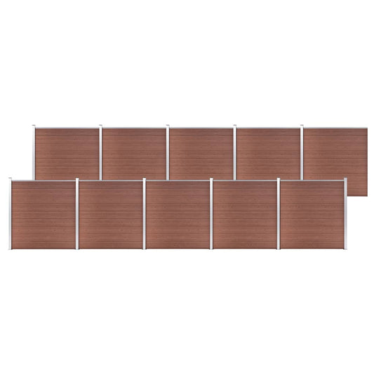 Garden Fence WPC 683.9"x73.2" Brown