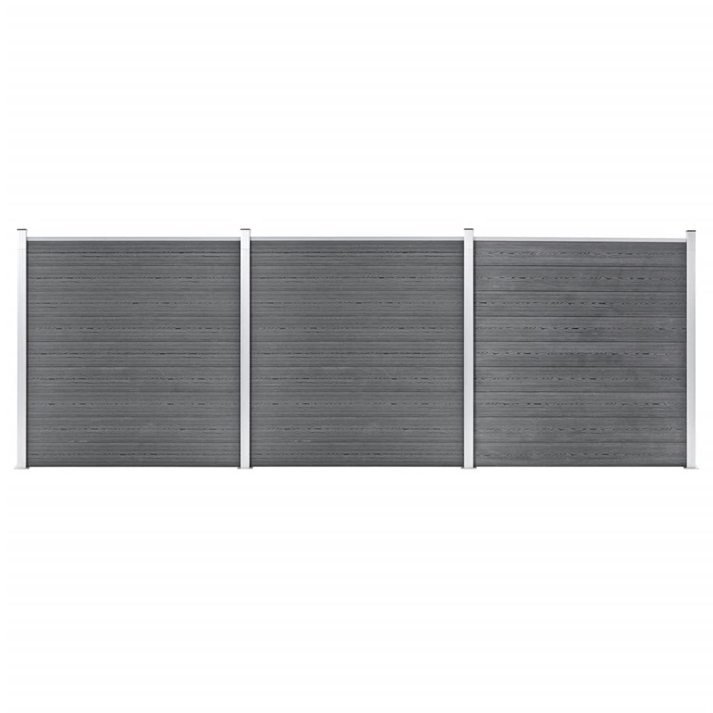 Garden Fence WPC 207.1"x73.2" Gray