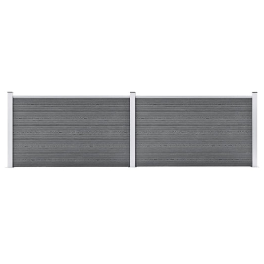 Garden Fence WPC 139"x41.7" Gray