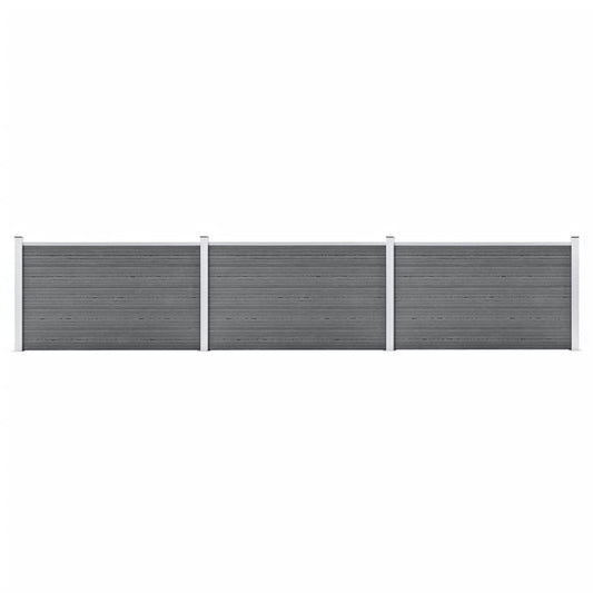 Garden Fence WPC 207.1"x41.7" Gray