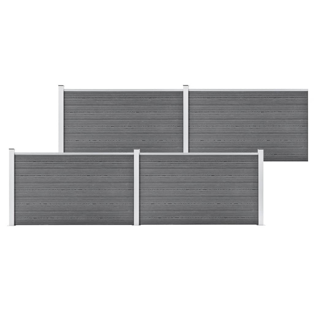 Garden Fence WPC 275.2"x41.7" Gray
