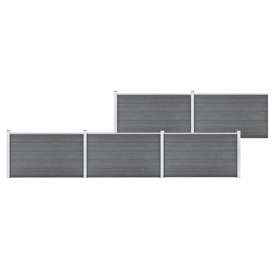 Garden Fence WPC 343.3"x41.7" Gray