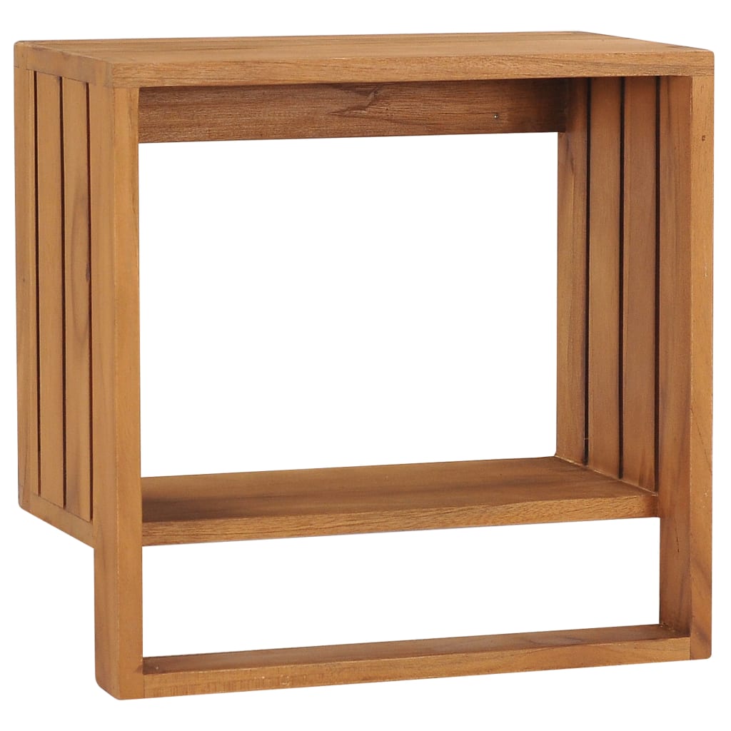 Wall-mounted Towel Rack 13.8"x7.9"x13.8" Solid Teak Wood