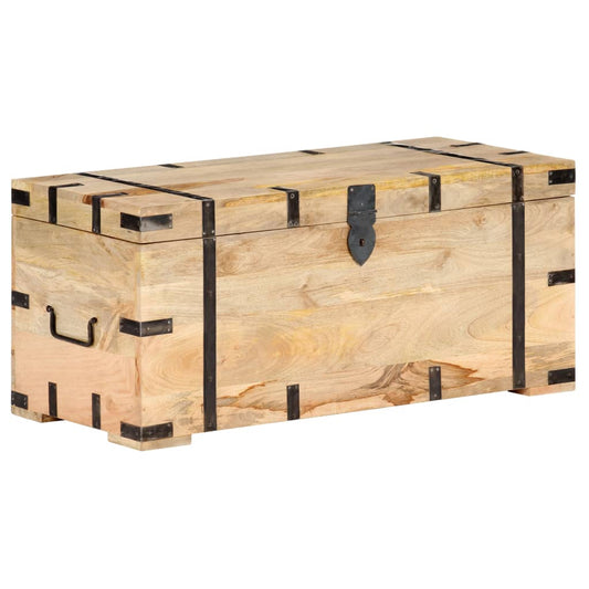 Chest 35.4"x15.7"x15.7" Solid Mango Wood