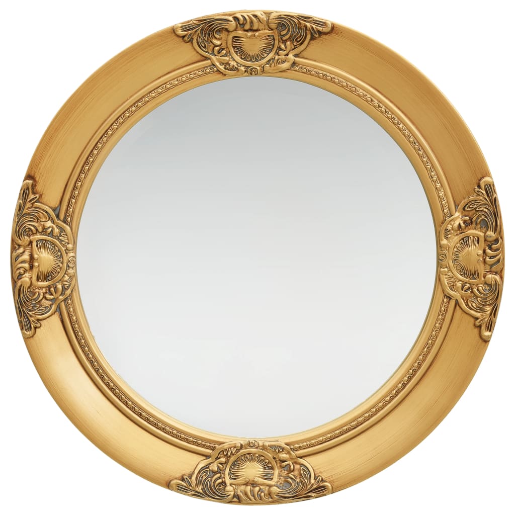 Wall Mirror Baroque Style 19.7" Gold