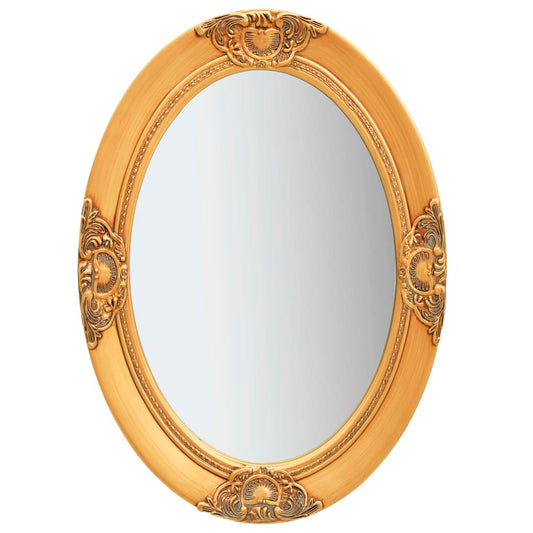 Wall Mirror Baroque Style 19.7"x27.6" Gold