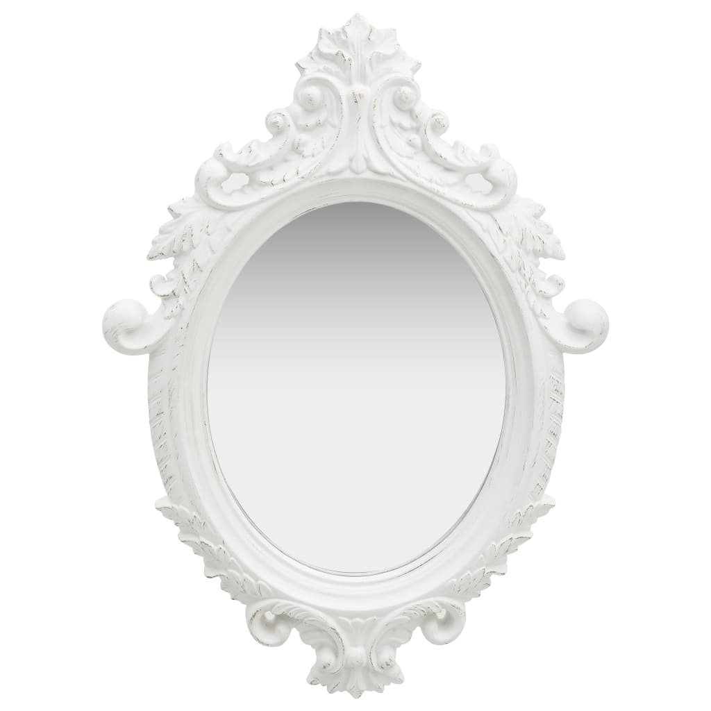 Wall Mirror Castle Style 22"x29.9" White