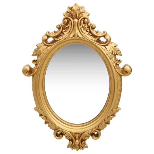 Wall Mirror Castle Style 22"x29.9" Gold