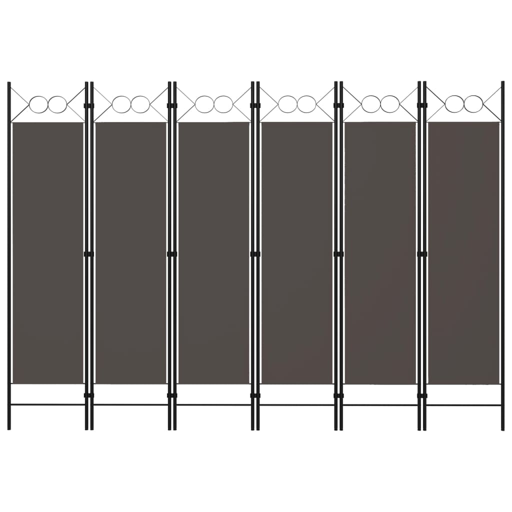 6-Panel Room Divider Anthracite 94.5"x70.9"