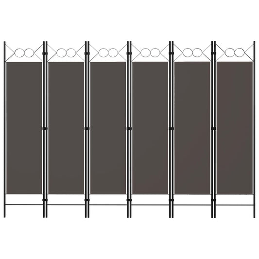 6-Panel Room Divider Anthracite 94.5"x70.9"