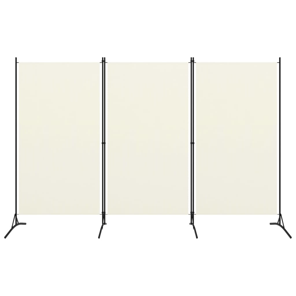 3-Panel Room Divider Cream White 102.4"x70.9"