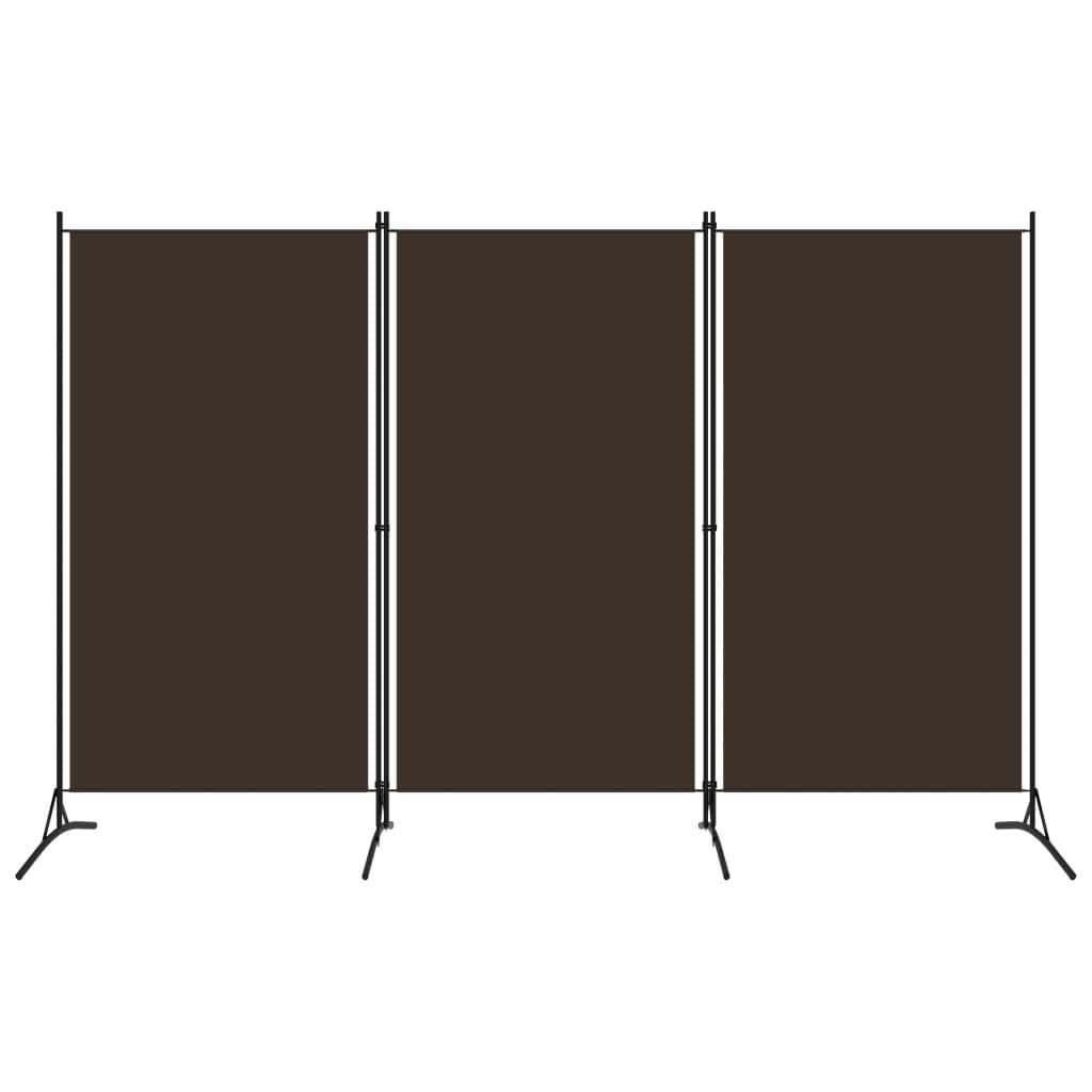 3-Panel Room Divider Brown 102.4"x70.9"