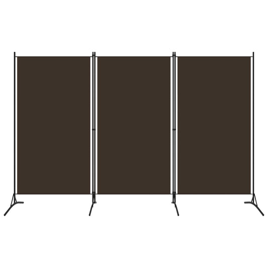 3-Panel Room Divider Brown 102.4"x70.9"