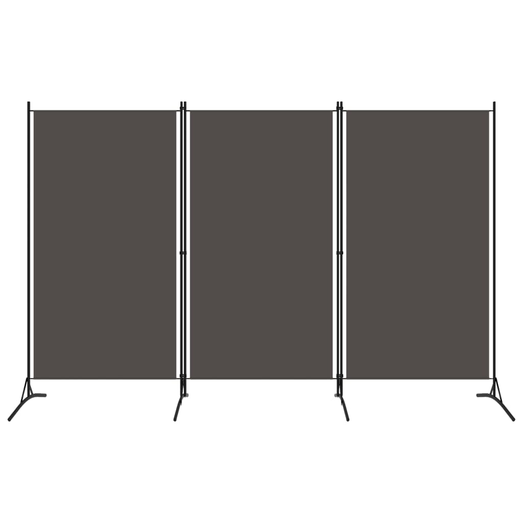 3-Panel Room Divider Anthracite 102.4"x70.9"