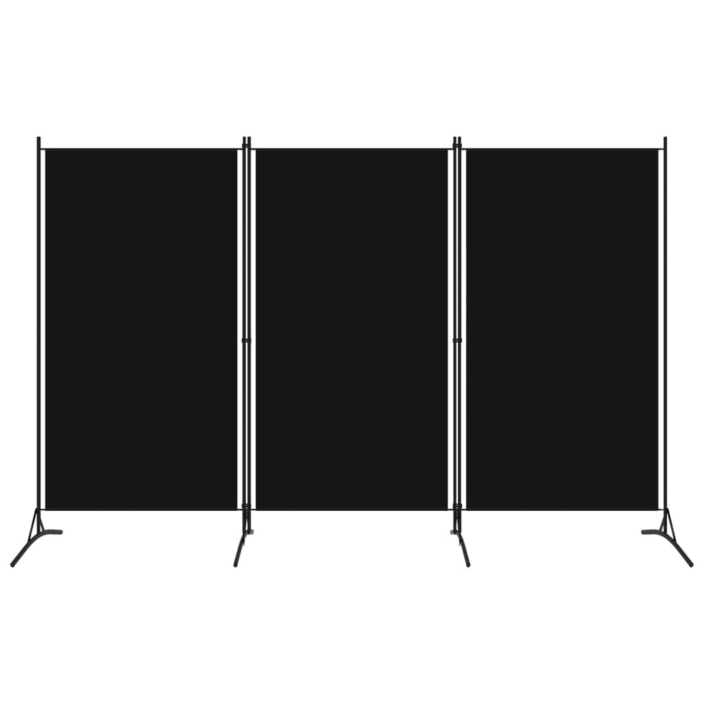 3-Panel Room Divider Black 102.4"x70.9"