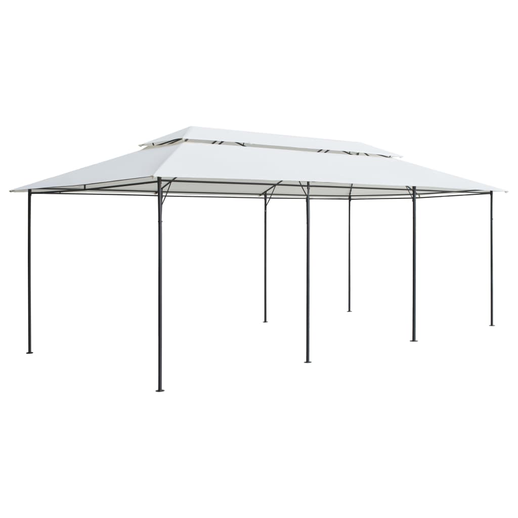 Gazebo 236.2"x117.3"x106.3" White 0.6 oz/ft²