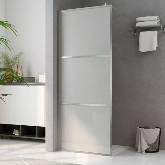 Walk-in Shower Wall with Whole Frosted ESG Glass 39.4"x76.8"