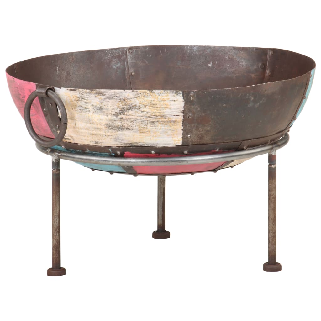 Colorful Rustic Fire Pit Ø 23.6" Iron