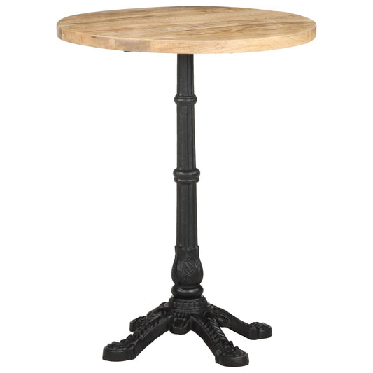 Bistro Table Ø23.6"x29.9" Rough Mango Wood