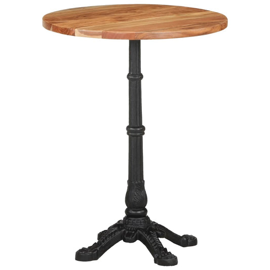 Bistro Table Ø23.6"x29.9" Solid Acacia Wood