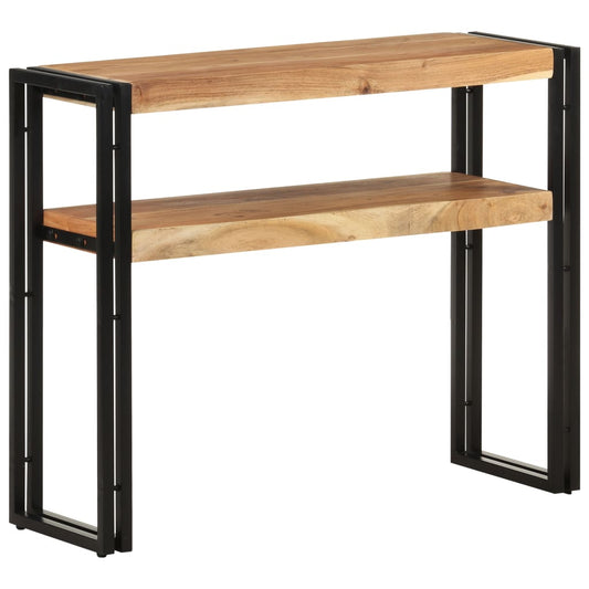 Console Table 35.4"x11.8"x29.5" Solid Acacia Wood
