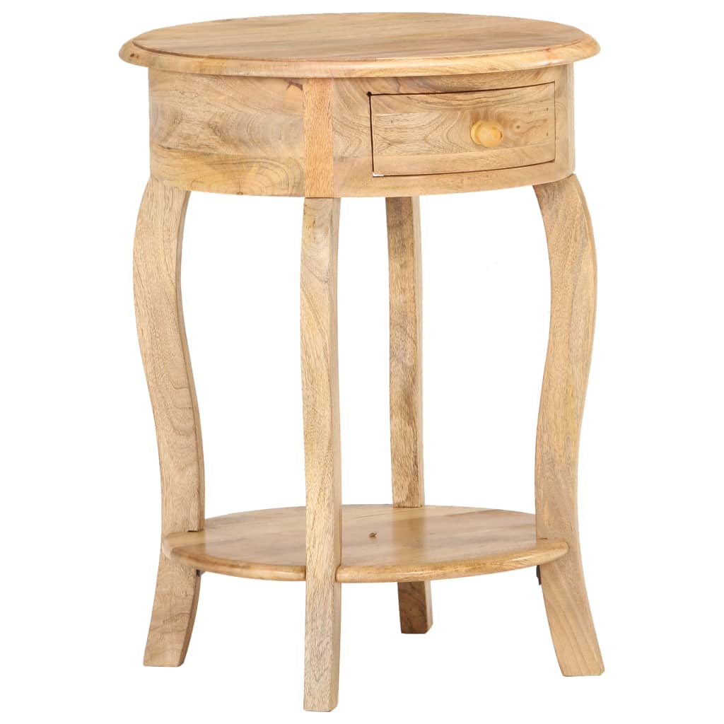 Side Table 14.6"x14.6"x24" Solid Mango Wood