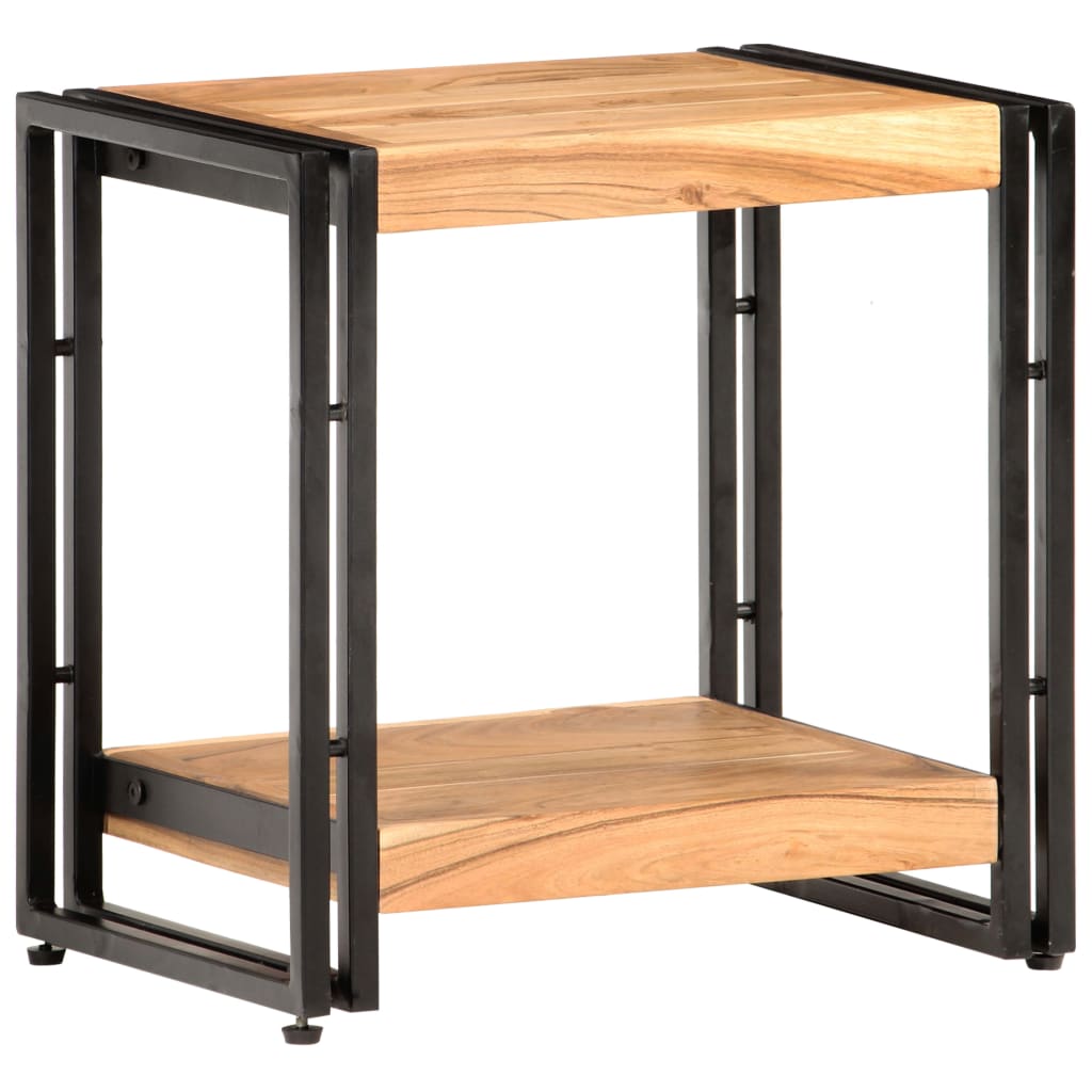 Side Table 15.7"x11.8"x15.7" Solid Acacia Wood