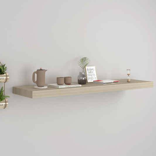 Floating Wall Shelf Oak 35.4"x9.3"x1.5" MDF