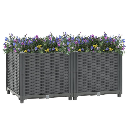 Raised Bed 31.5"x15.7"x15" Polypropylene