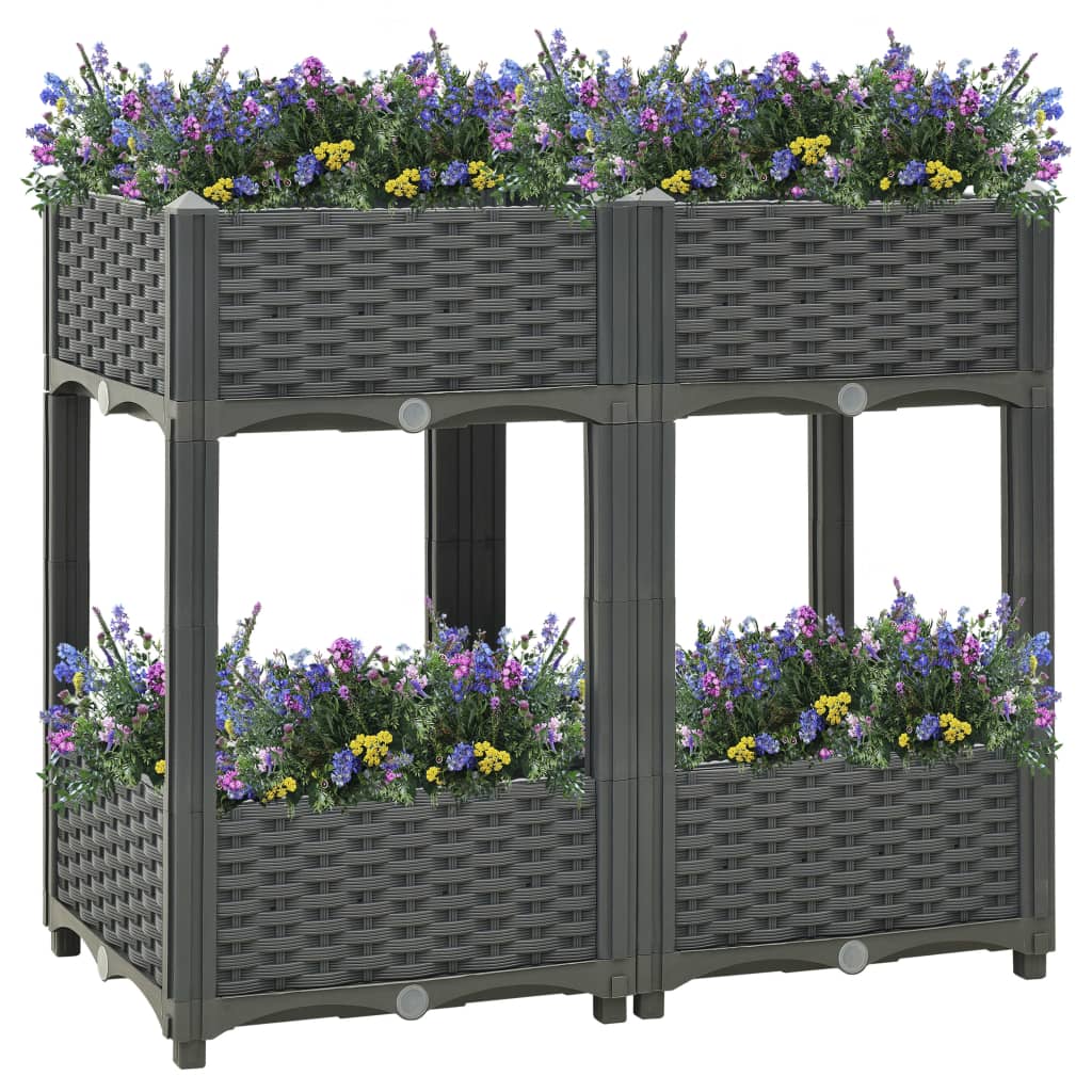 Raised Bed 31.5"x15.7"x28" Polypropylene