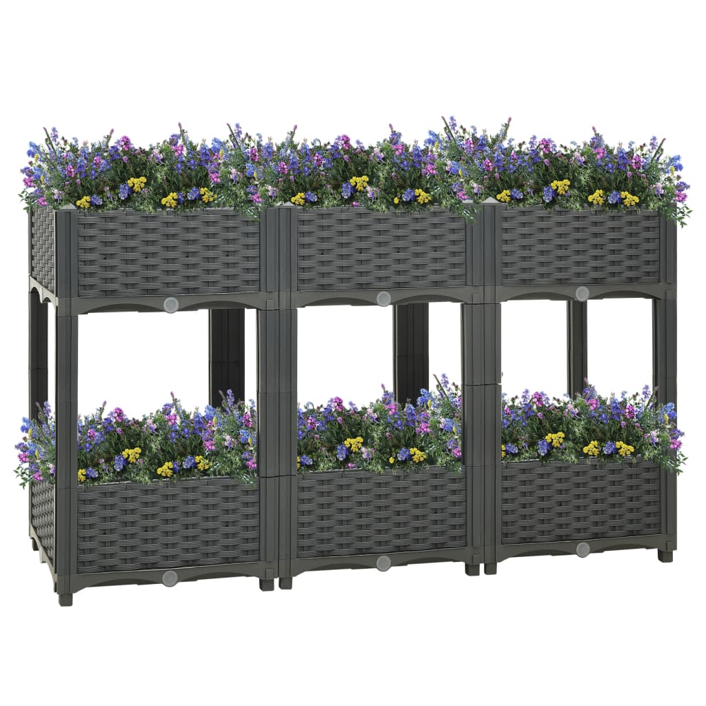 Raised Bed 47.2"x15.7"x28" Polypropylene