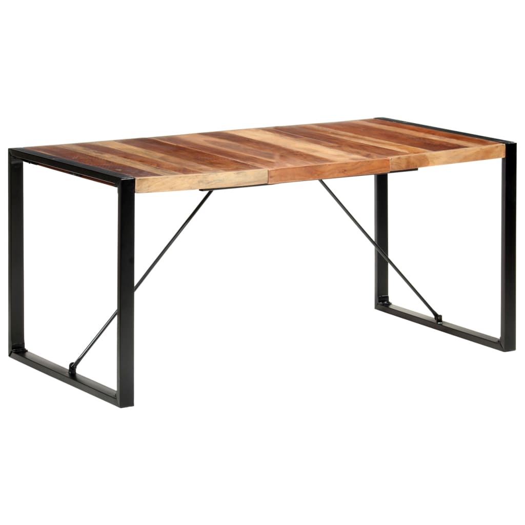 Dining Table 63"x31.5"x29.5" Solid Wood with Sheesham Finish