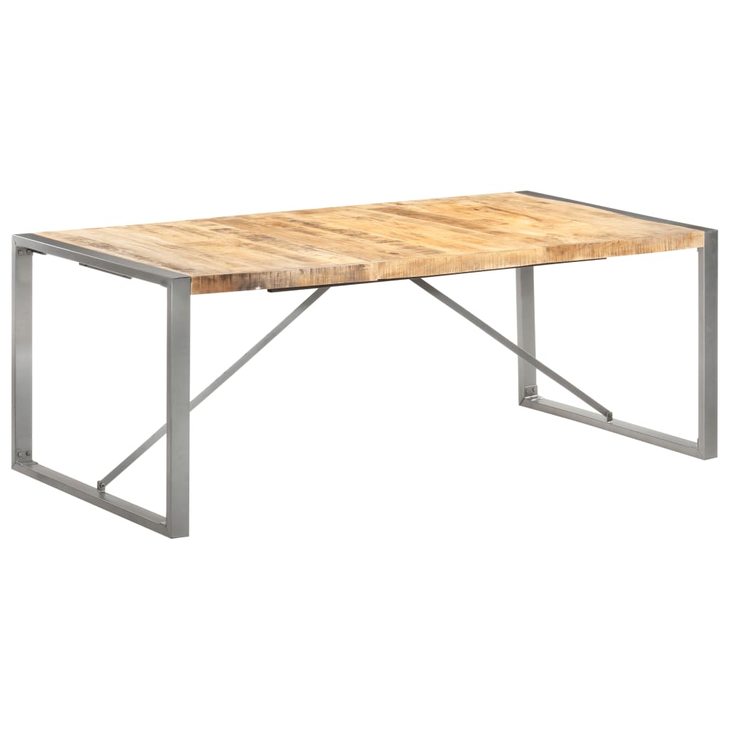 Dining Table 78.7"x39.4"x29.5" Solid Rough Mango Wood