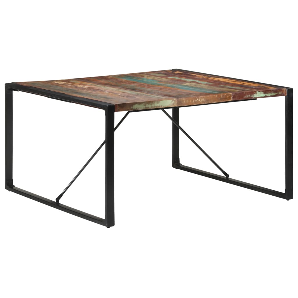 Dining Table 55.1"x55.1"x29.5" Solid Reclaimed Wood