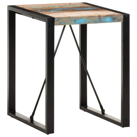 Dining Table 23.6"x23.6"x29.5" Solid Reclaimed Wood