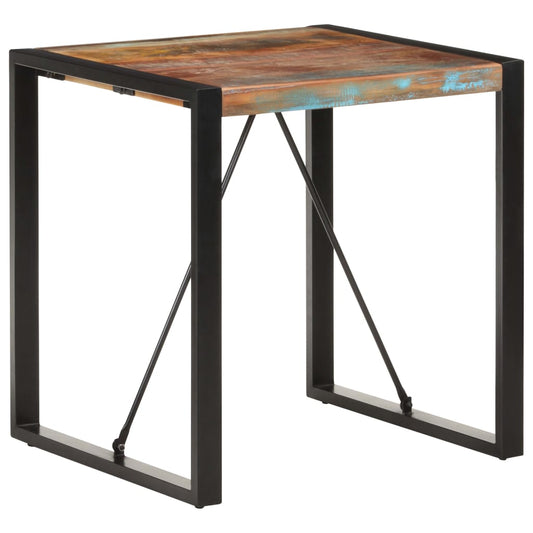 Dining Table 27.6"x27.6"x29.5" Solid Reclaimed Wood