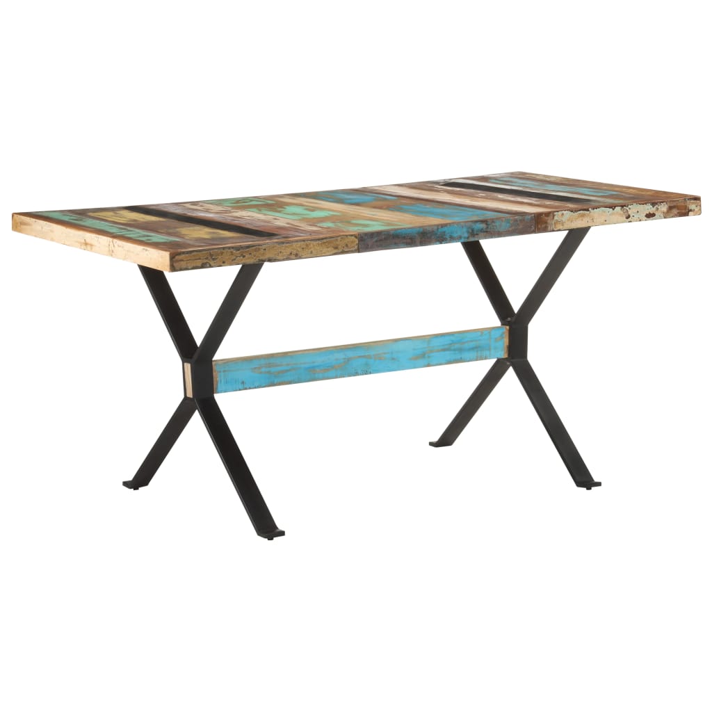 Dining Table 63"x31.5"x29.9" Solid Reclaimed Wood