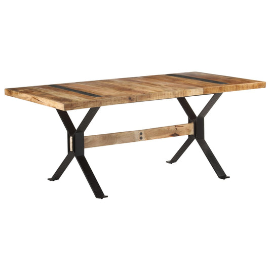 Dining Table 70.9"x35.4"x29.9" Rough Mango Wood